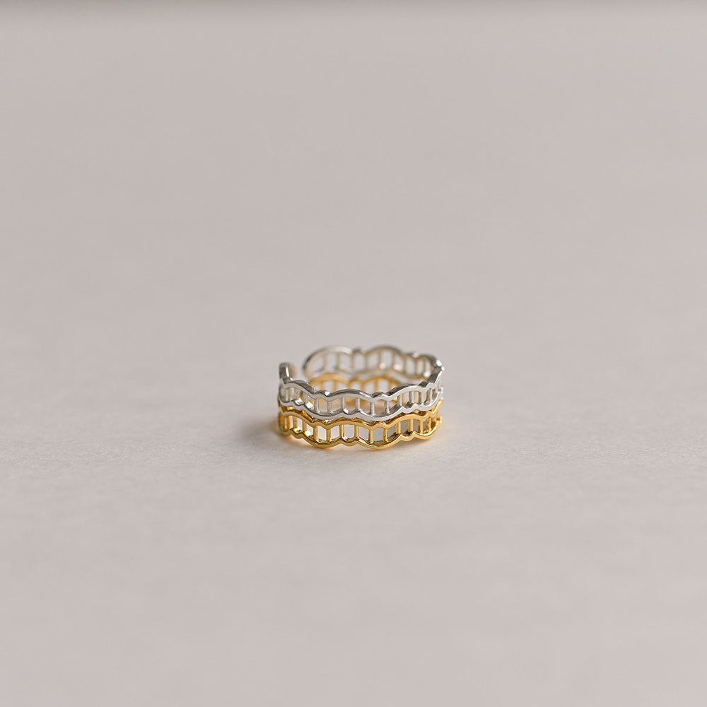 925 silver zigzag ladder open ring_KWAJE070