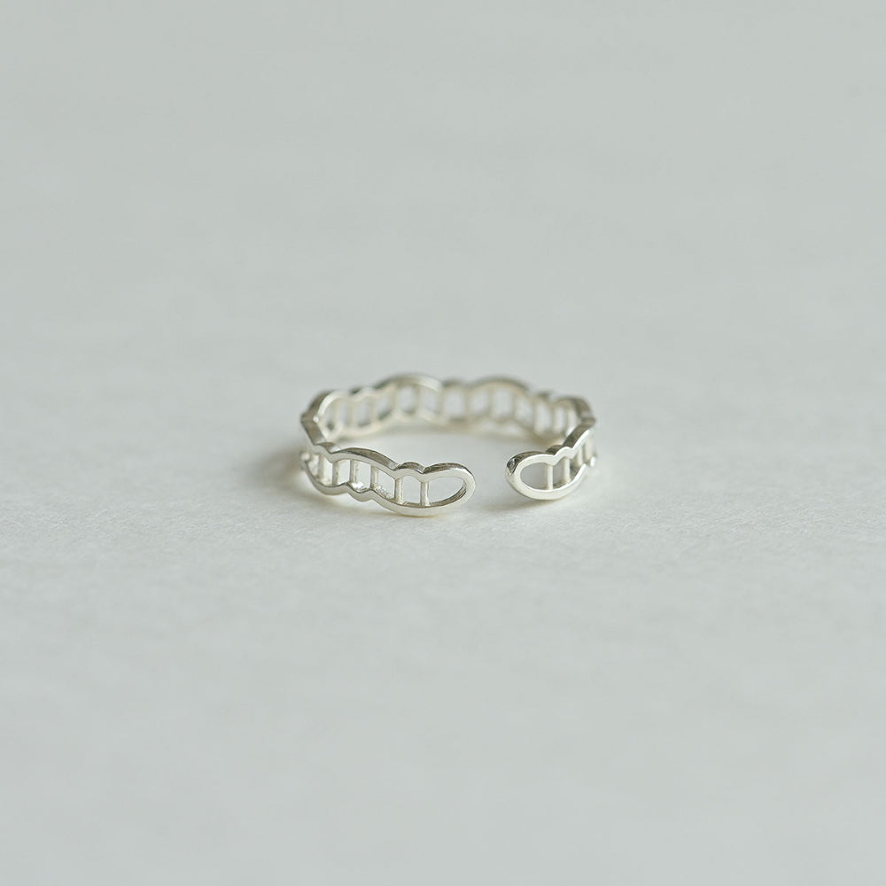 925 silver zigzag ladder open ring_KWAJE070