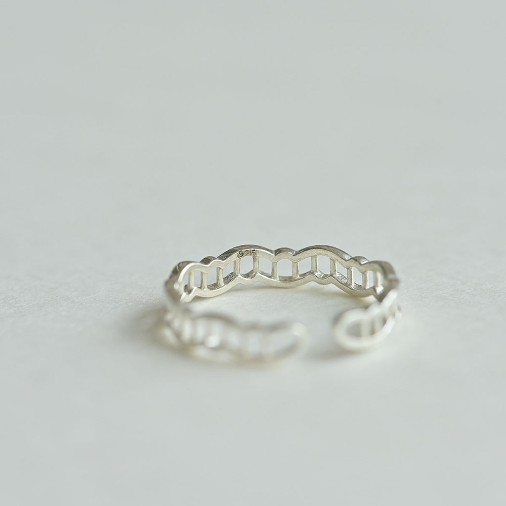 925 silver zigzag ladder open ring_KWAJE070