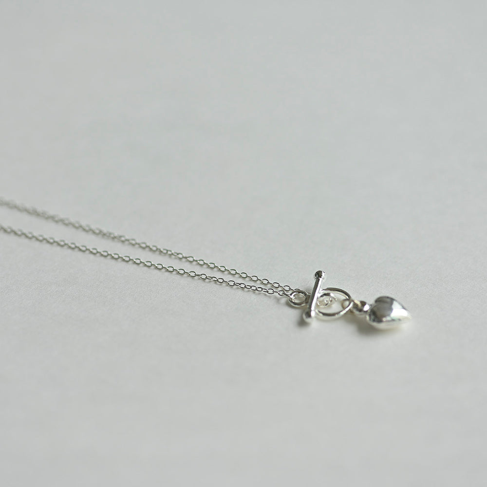 925 silver heart toggle bar necklace_KWAJE441