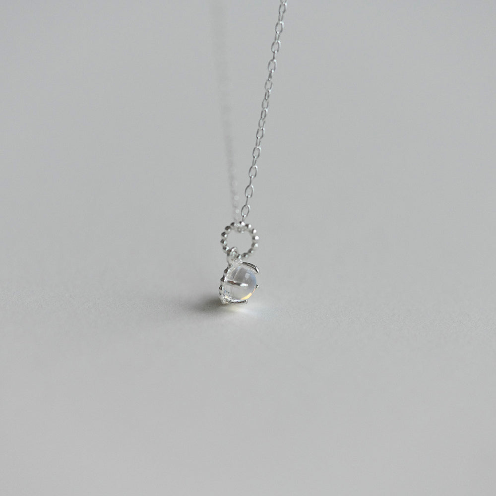 925 Silver AB Ball Chain Pendant Necklace_KWAJE187