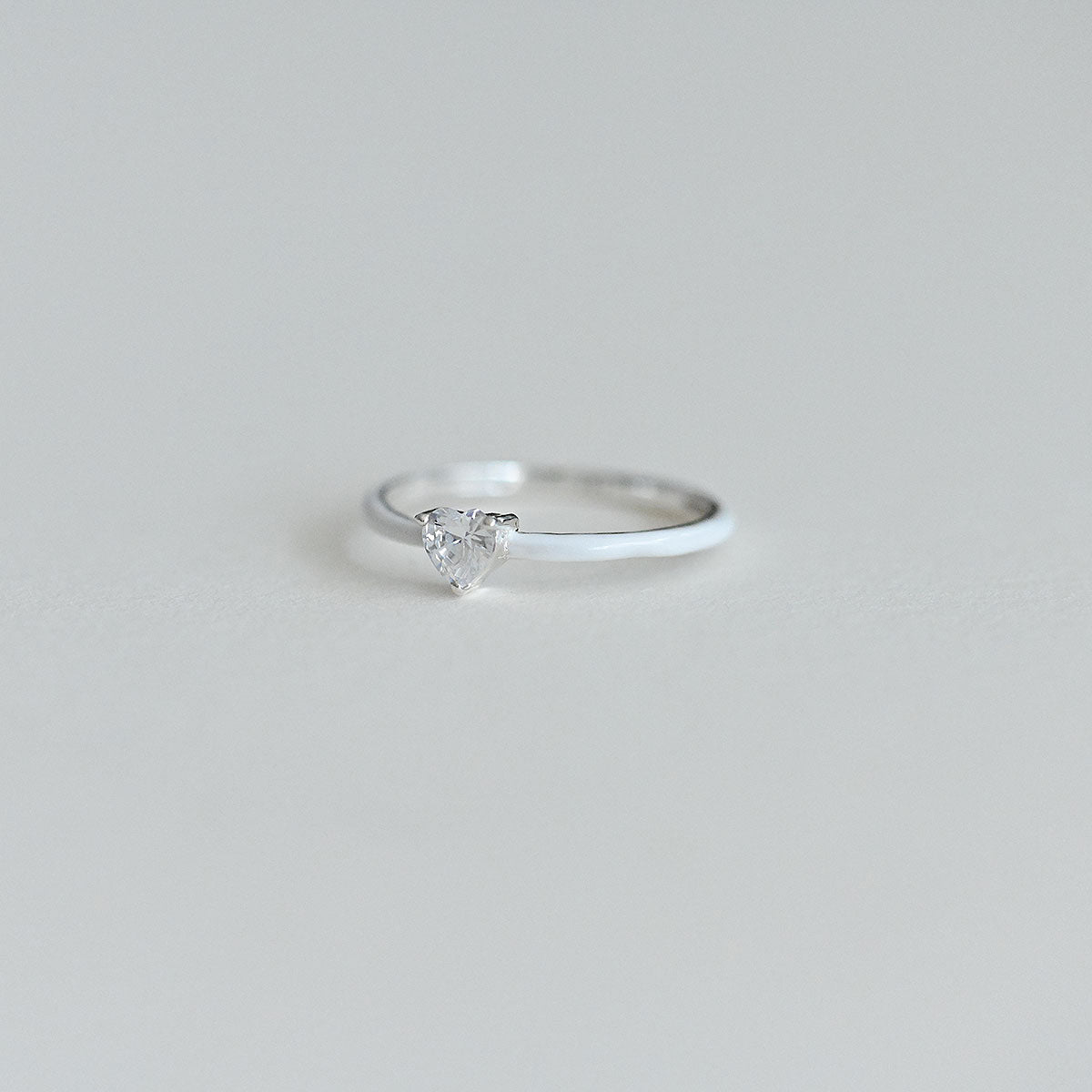 925 Silver Heart Cubic Epoxy Ring_KWAJE257