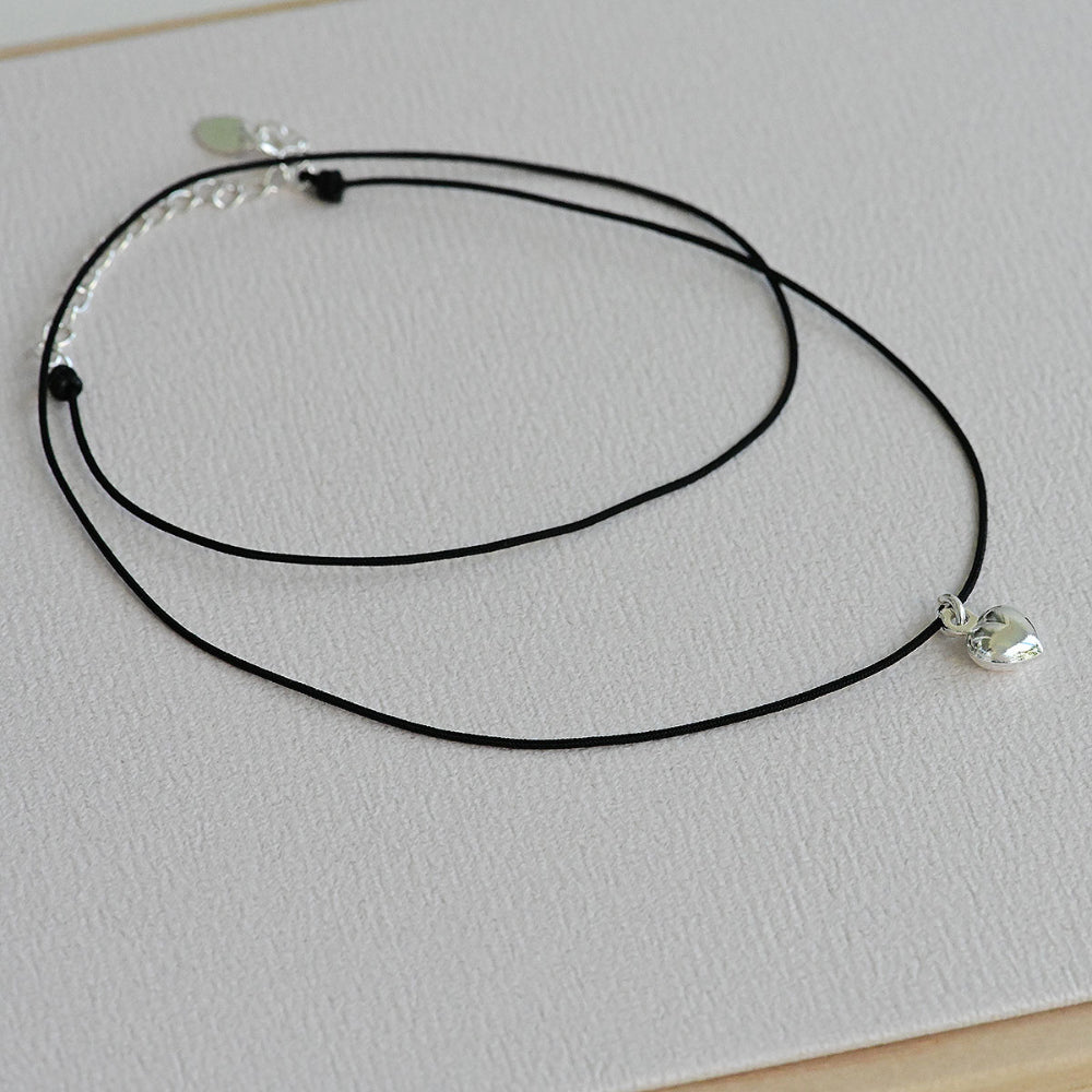 925 Silver Knot Choker Necklace_KWAJE167