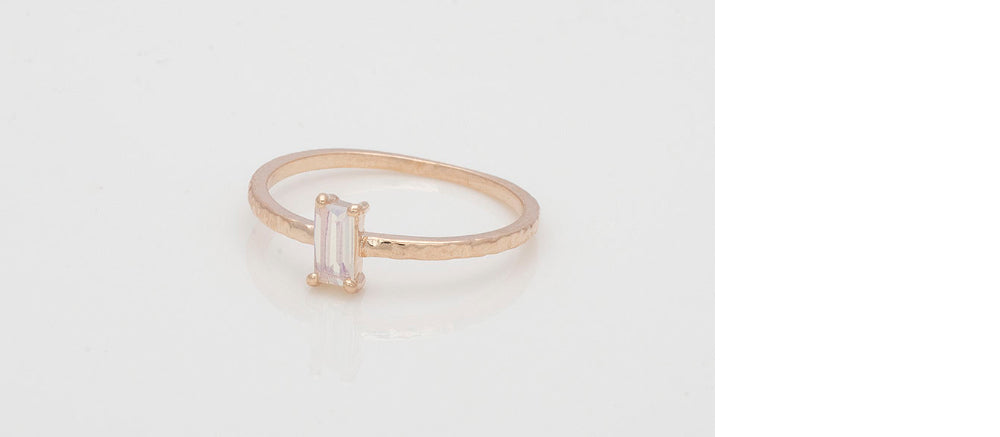 925 Silver Moonstone Baguette Ring_KWAJE264