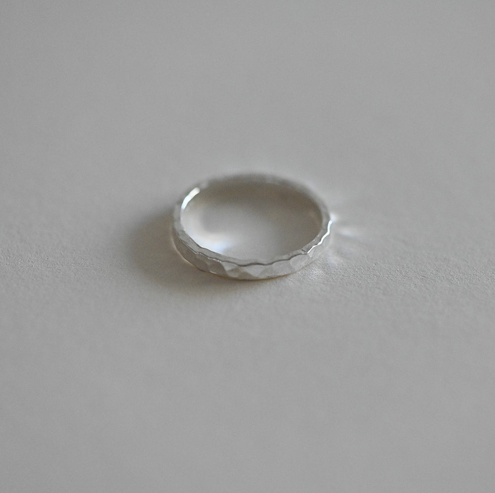 925 Silver Hammering Ring_KWAJE094