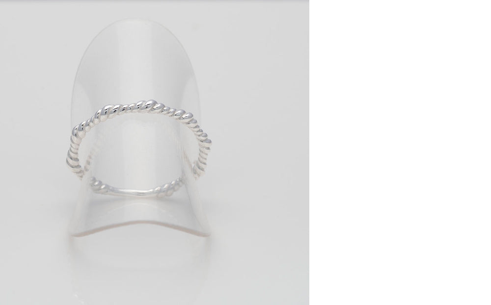 925 Silver Octagon Twist Ring_KWAJE095