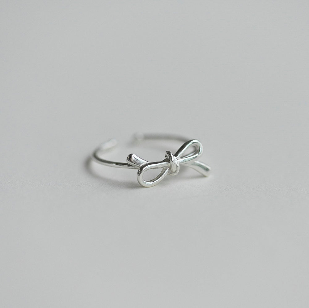 925 silver ribbon open ring_KWAJE054