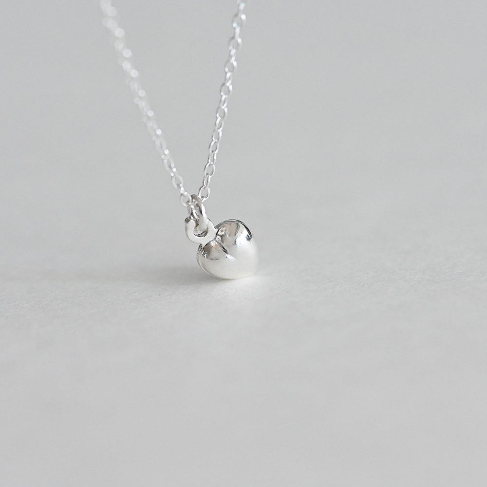 925 silver heart0 necklace_KWAJE633