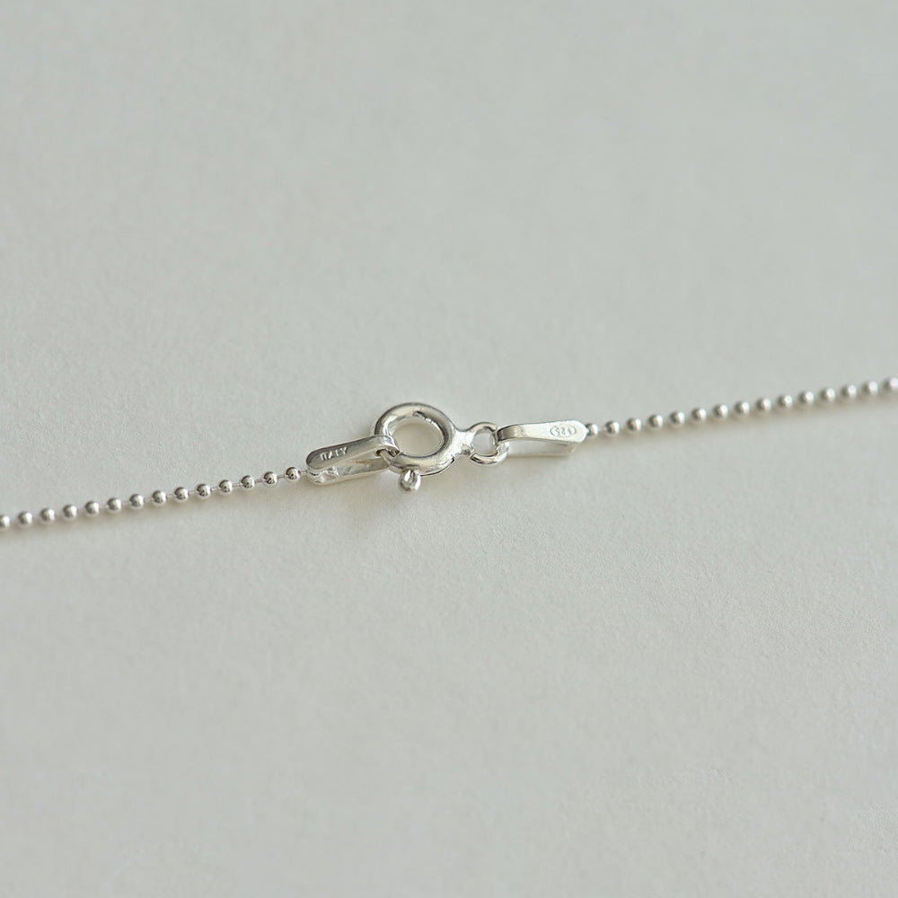 925 silver ball chain necklace_KWAJE194