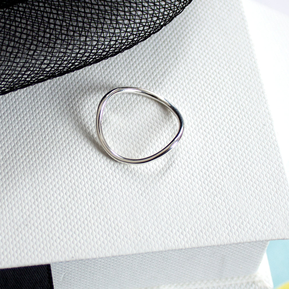 925 Silver Boomerang Ring_KWAJE093