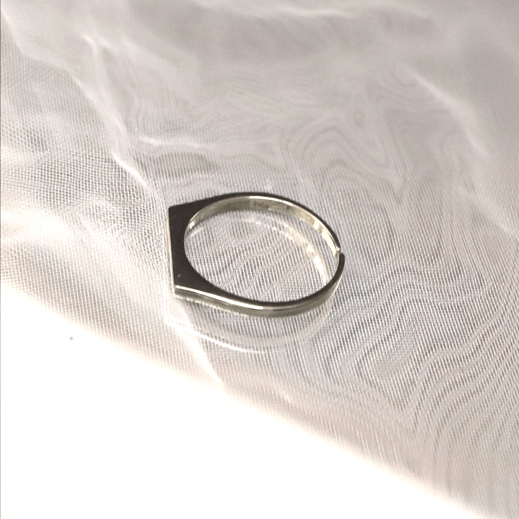 925 silver engraved thin preferential free ring_KWAJE127