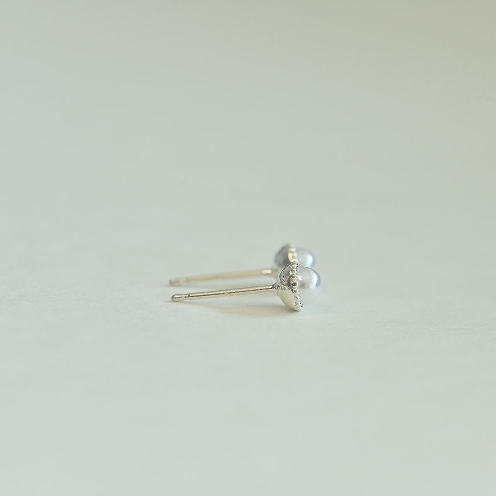 925 silver pearl stud earrings_KWAJE496