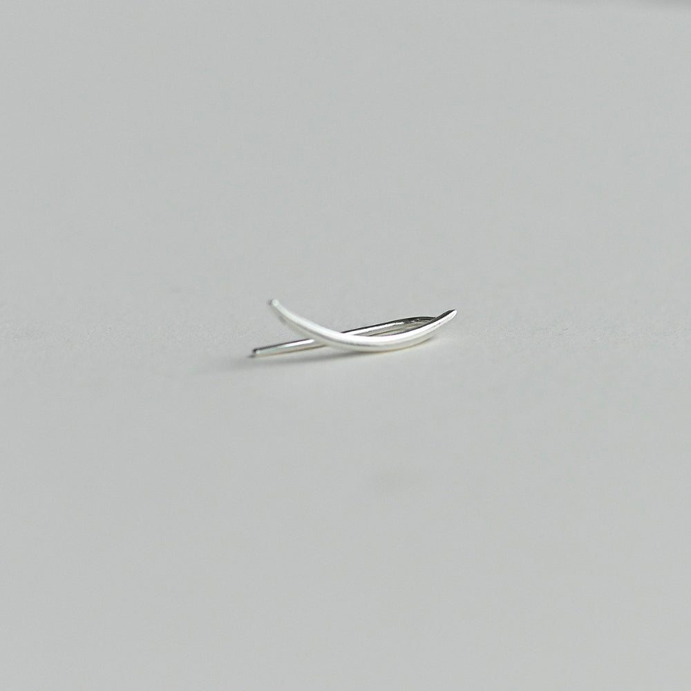 925 Silver Eyebrow Ear Climber_KWAJE486