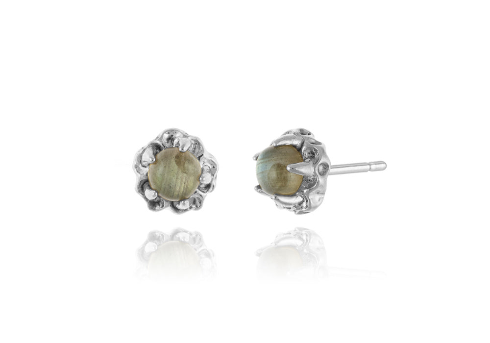 925 silver labradorite natural gemstone earrings_KWAJE516