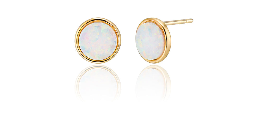 925 silver opal gemstone earrings_KWAJE522