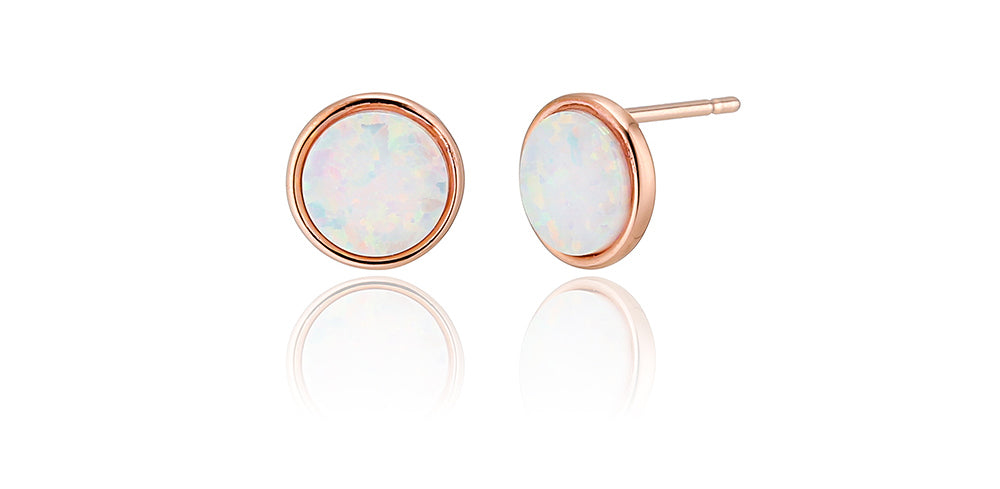 925 silver opal gemstone earrings_KWAJE522