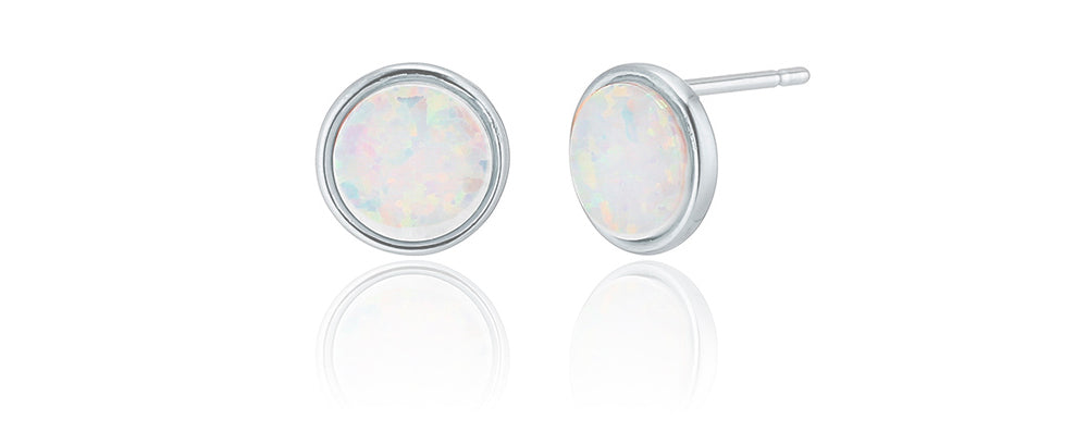 925 silver opal gemstone earrings_KWAJE522