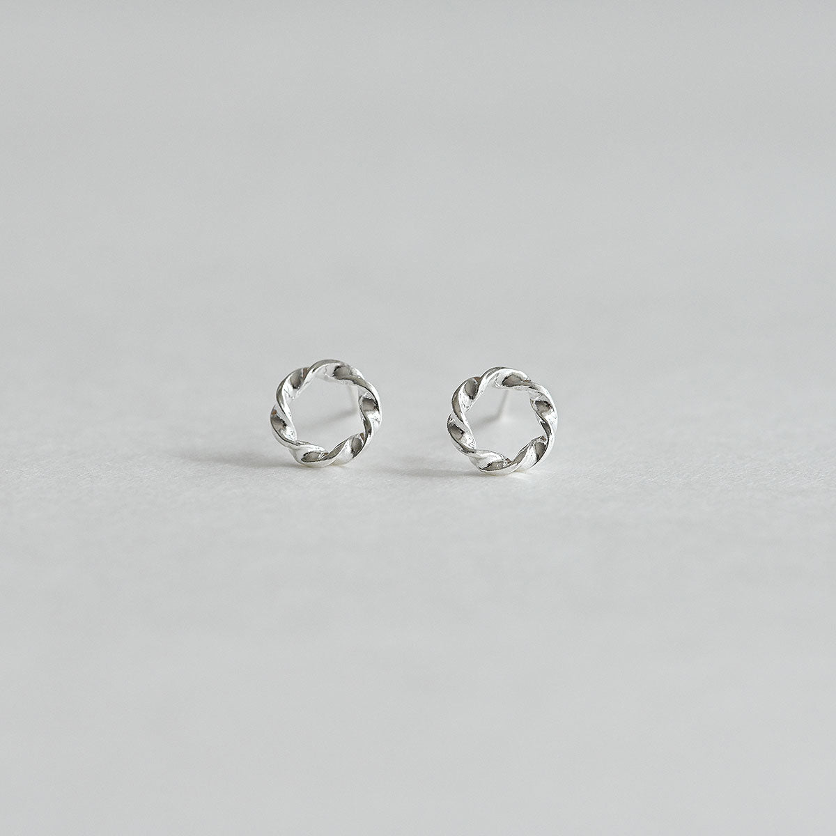 925 silver twilly stud earrings_KWAJE502