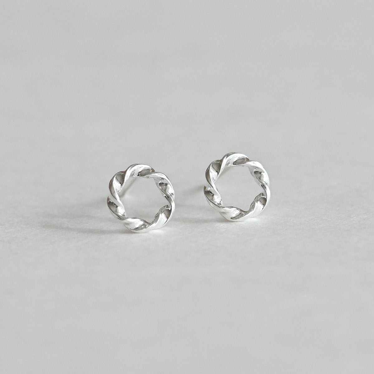 925 silver twilly stud earrings_KWAJE502