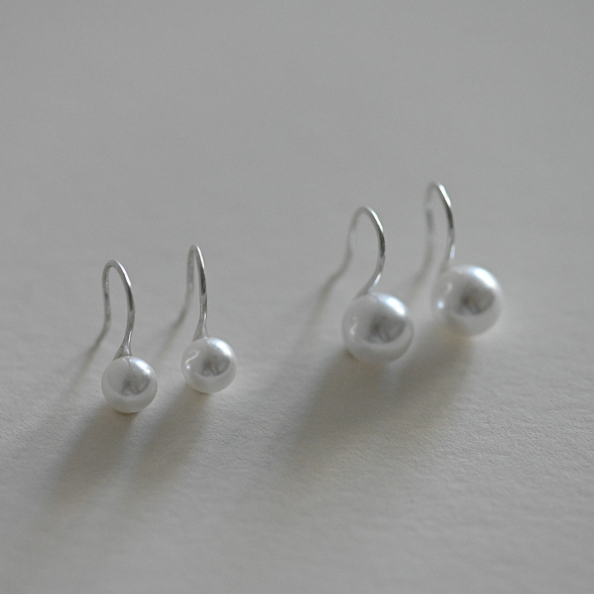 925 silver nuclear pearl hook earrings_KWAJE537