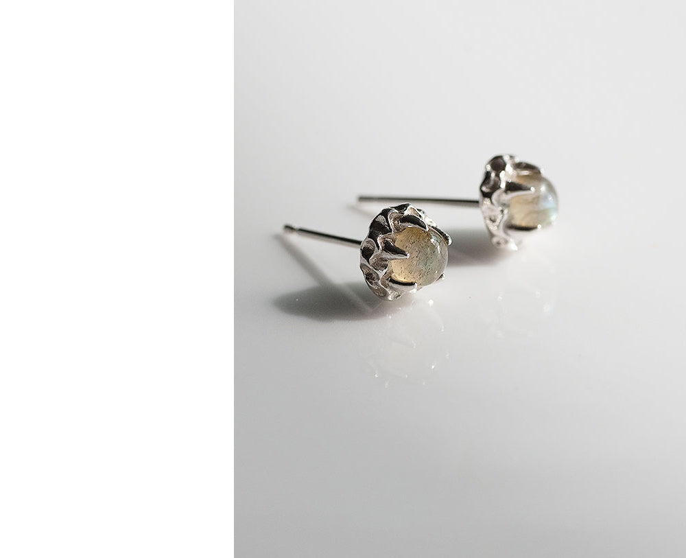 925 silver labradorite natural gemstone earrings_KWAJE516