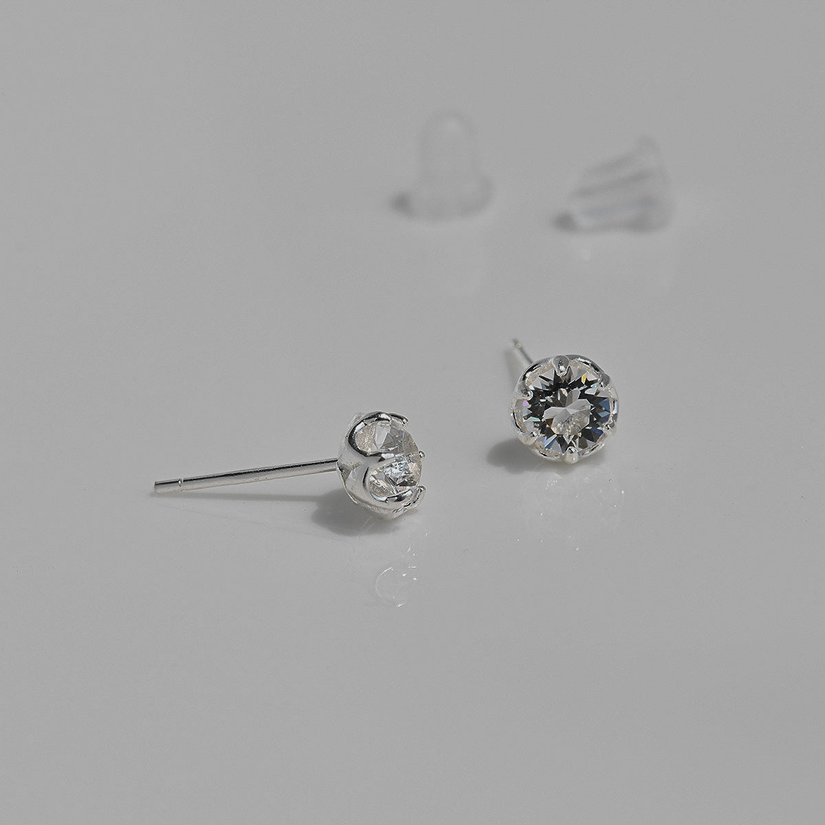 925 Silver Swarovski Unfoil Crystal Earrings_KWAJE484