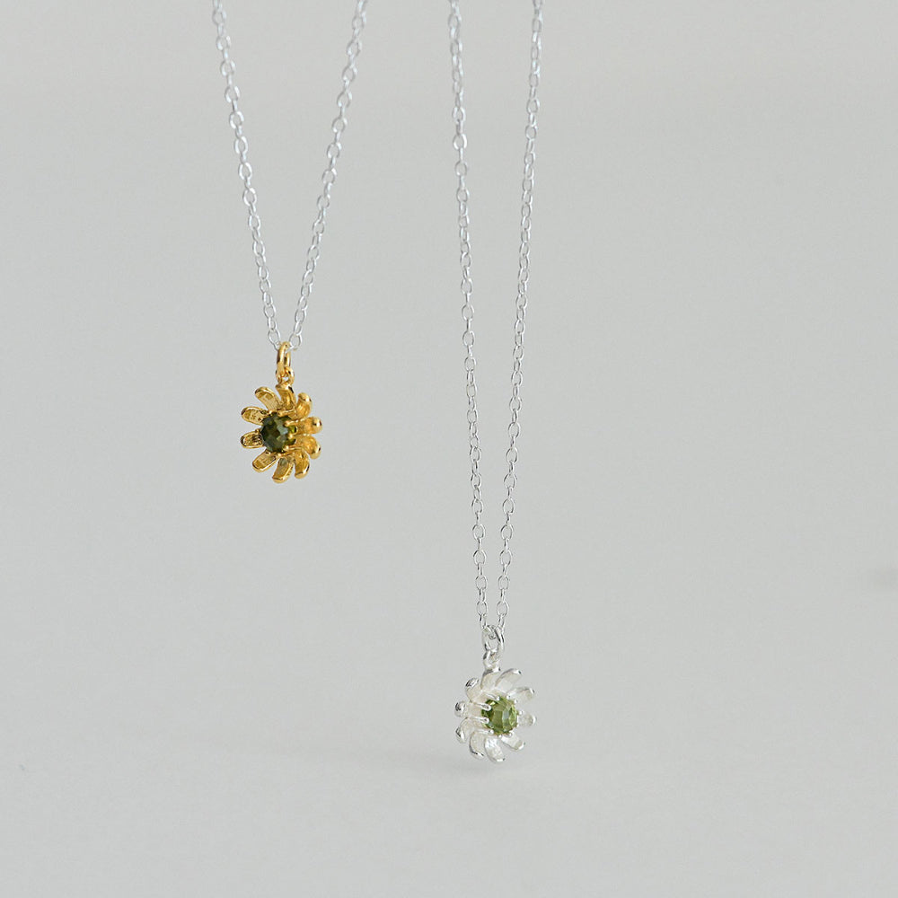 925 silver chamomile perry necklace_KWAJE631