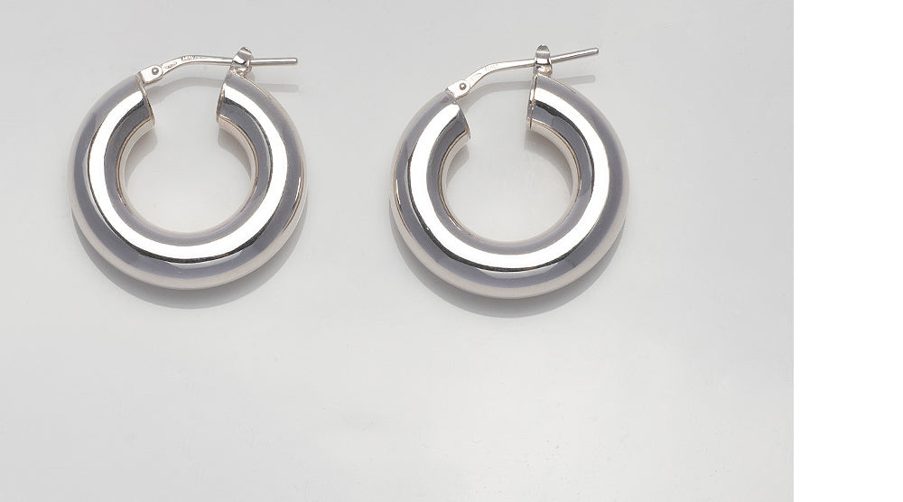 925 silver made in Italy bold ring one touch earrings_KWAJE242