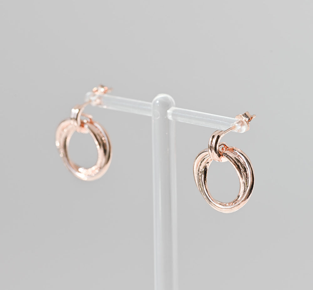 925 silver triple hoop earrings_KWAJE530