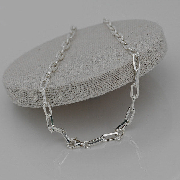 925 silver chain leg chain necklace 39 cm_KWAJE160