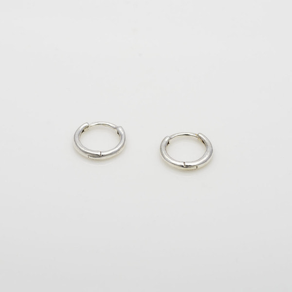 925 Silver Basic Mini One Touch Earrings_KWAJE175