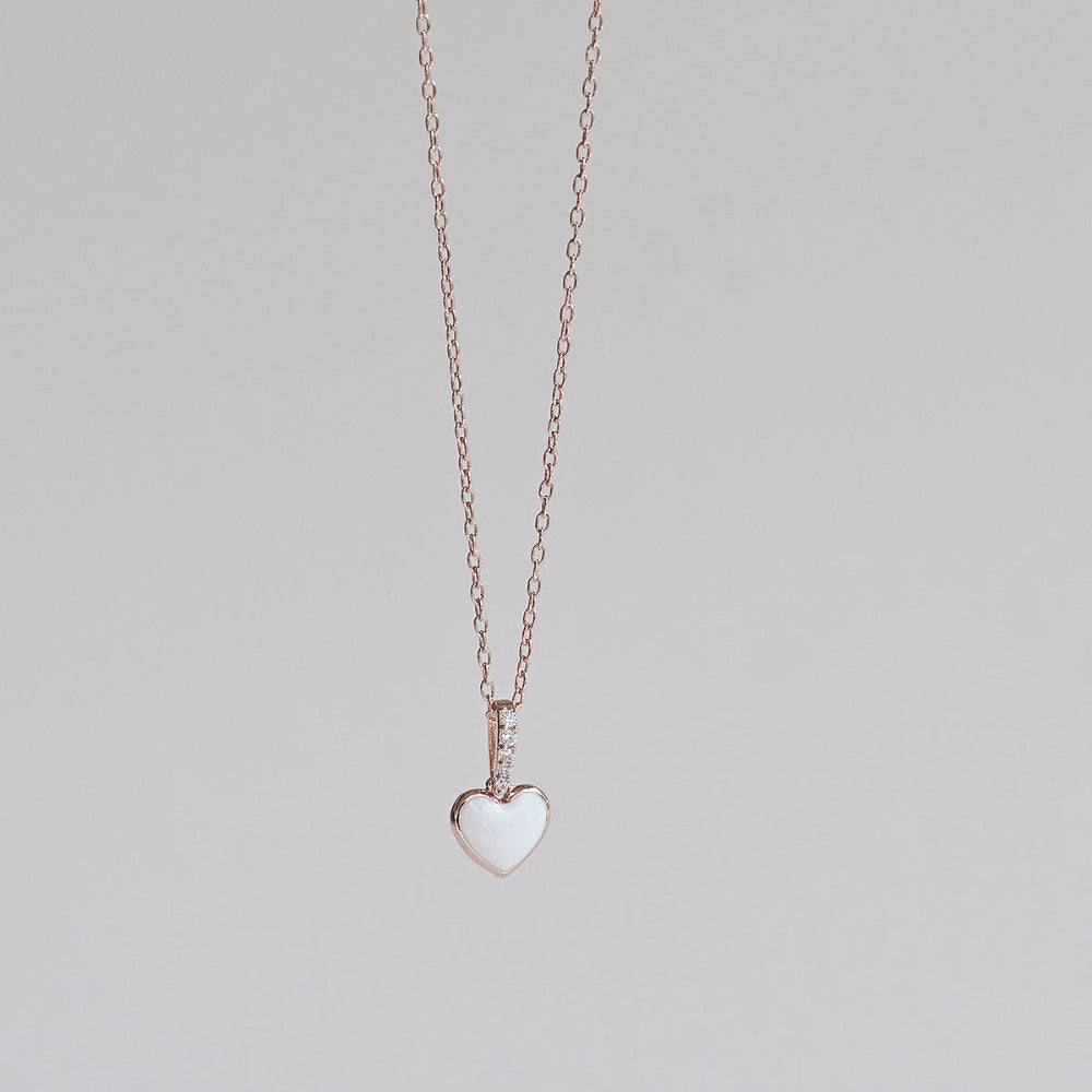 925 silver epoxy heart necklace_KWAJE405