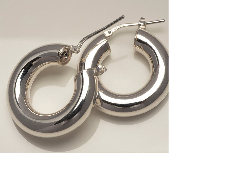 925 silver made in Italy bold ring one touch earrings_KWAJE242