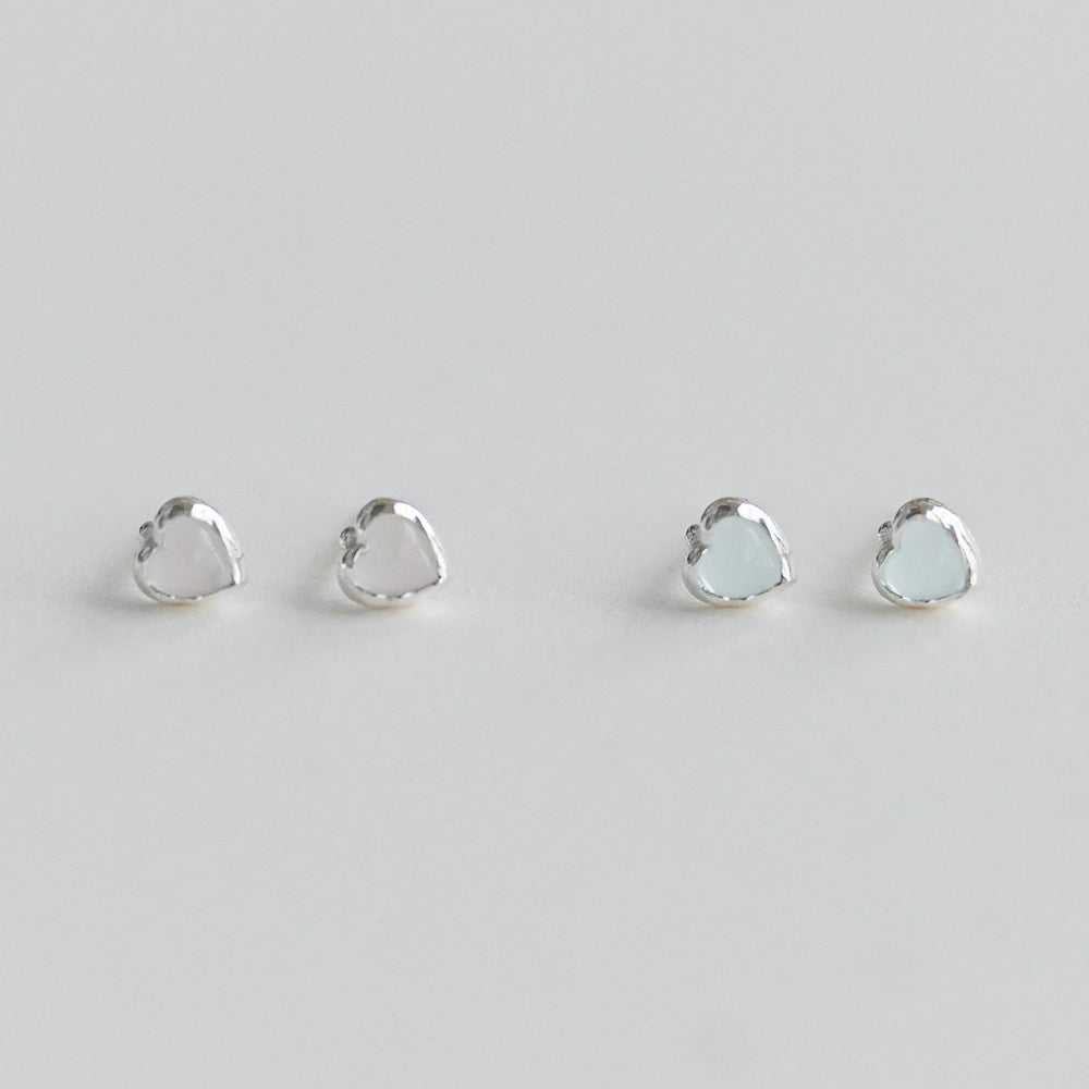 925 silver heart stud earrings_KWAJE504