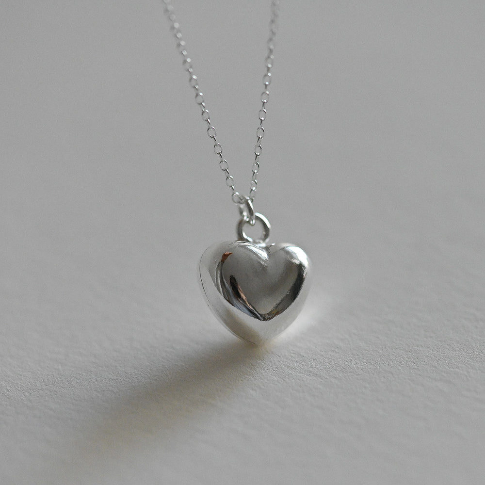 925 Silver Heart 4 Necklace_KWAJE423