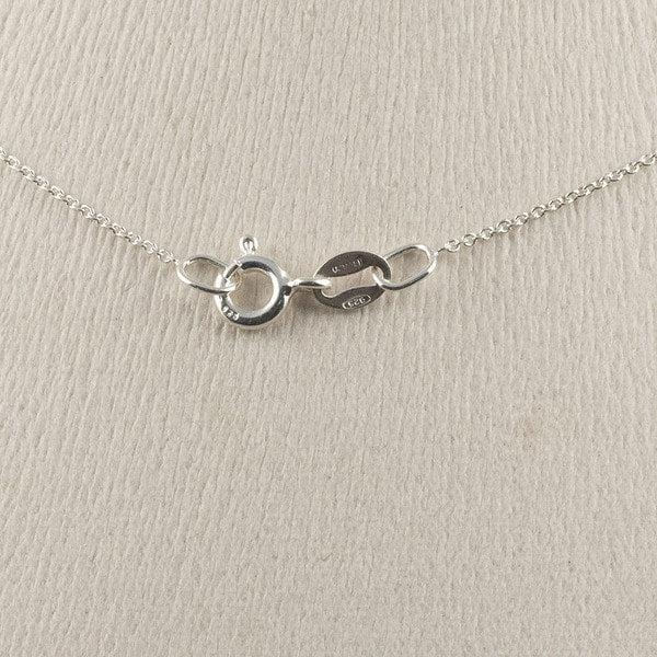 925 silver basic chain necklace 40cm 45cm_KWAJE200