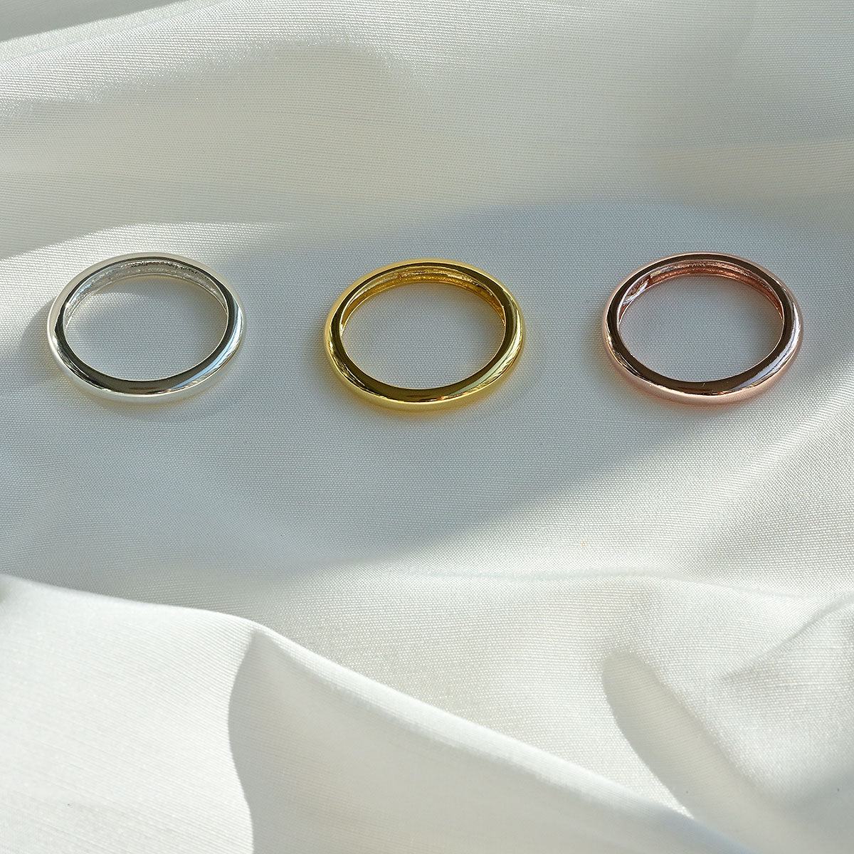 925 Silver Engage Plain 3mm Ring_KWAJE126