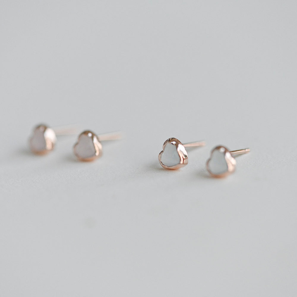 925 silver heart stud earrings_KWAJE504