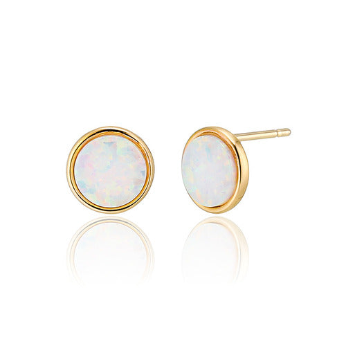 925 silver opal gemstone earrings_KWAJE522