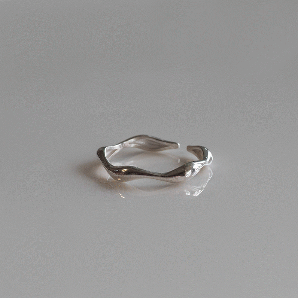 925 silver wave open ring_2_KWAJE069