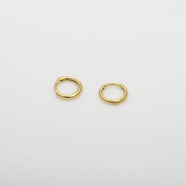 925 Silver Basic Mini One Touch Earrings_KWAJE175