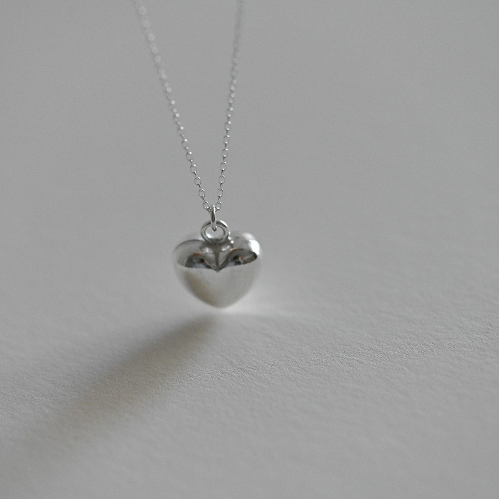 925 Silver Heart 4 Necklace_KWAJE423