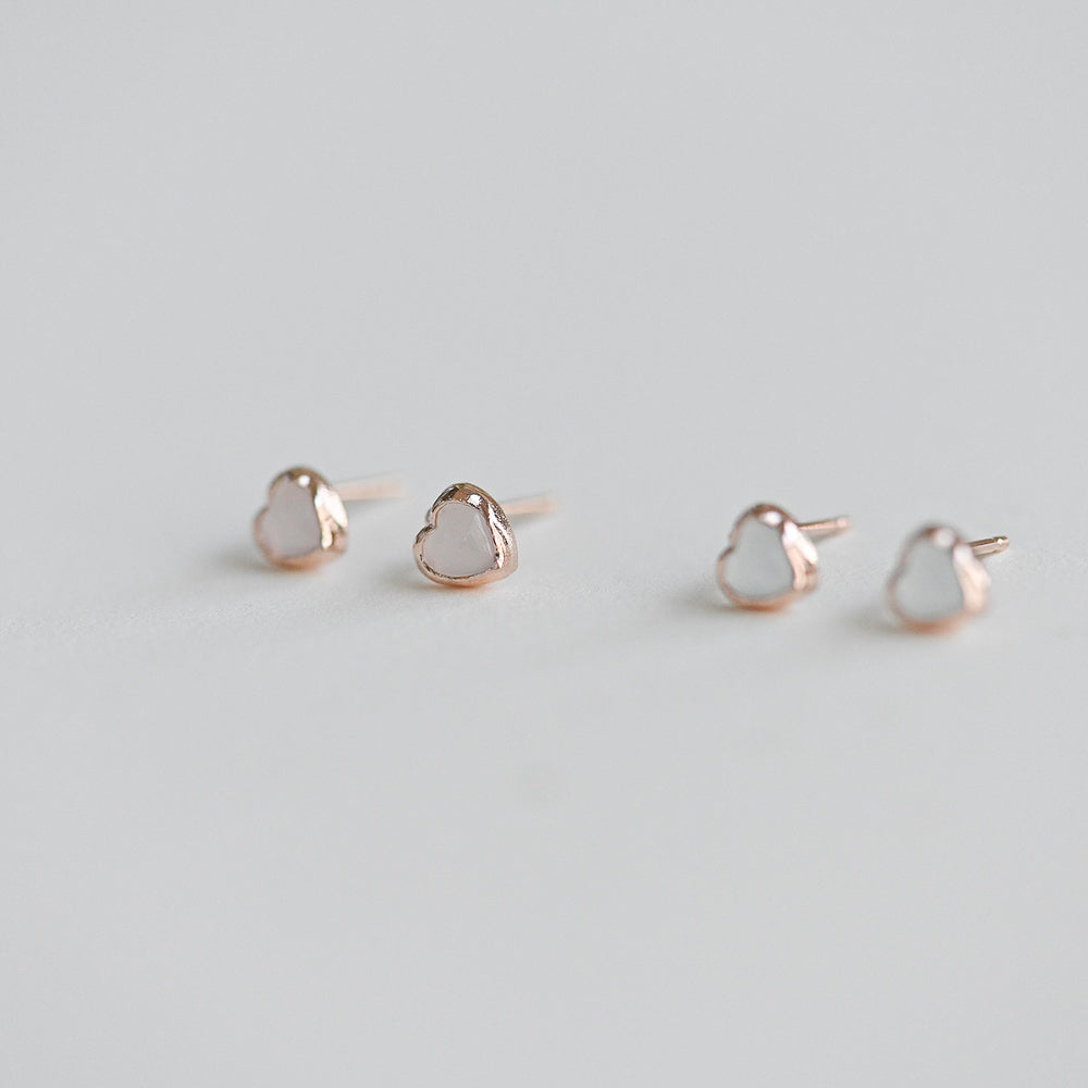 925 silver heart stud earrings_KWAJE504