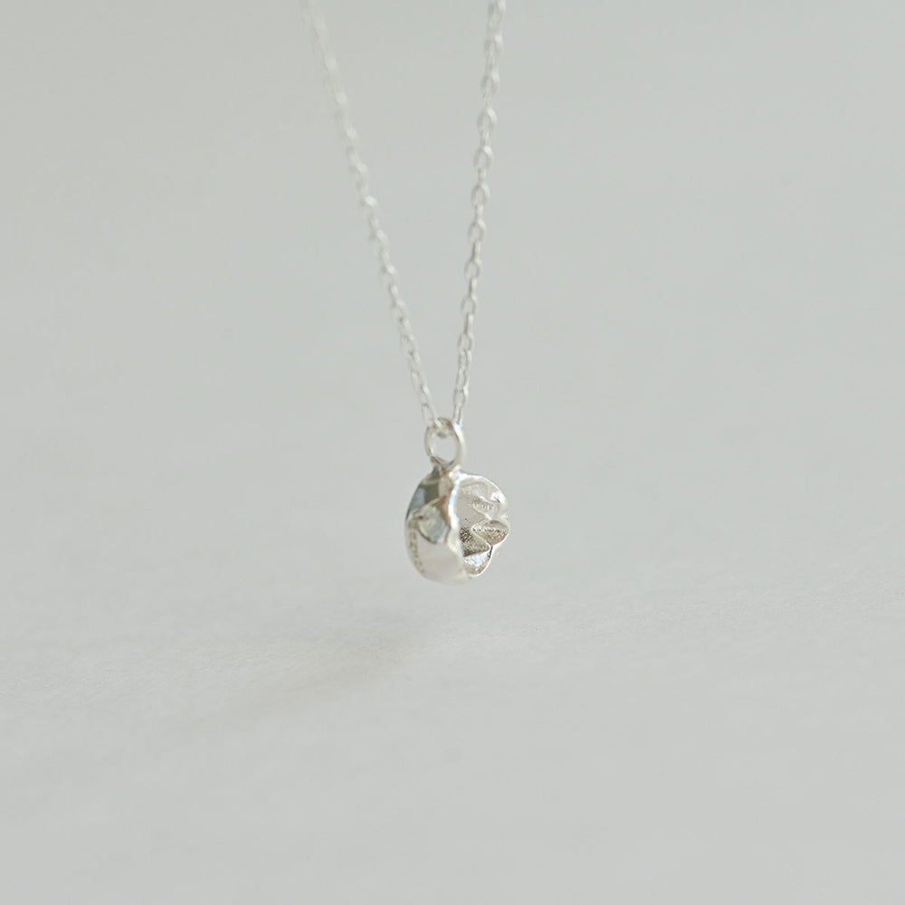 925 silver foil pendant necklace_KWAJE414