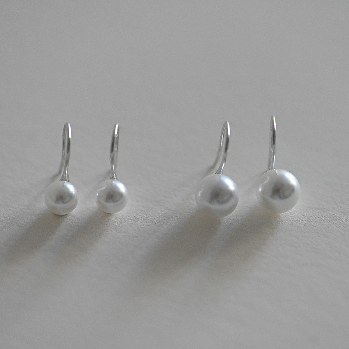 925 silver nuclear pearl hook earrings_KWAJE537