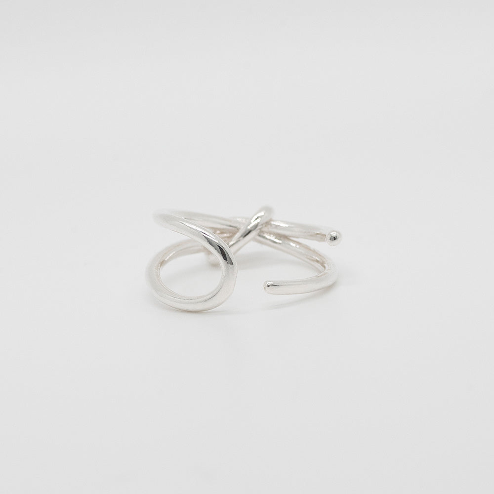 925 silver breast tie open ring_KWAJE008