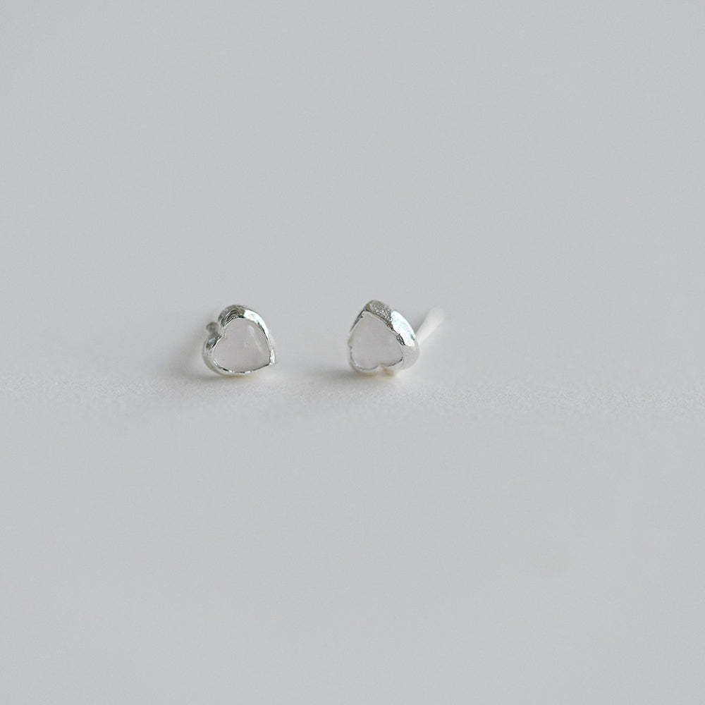 925 silver heart stud earrings_KWAJE504