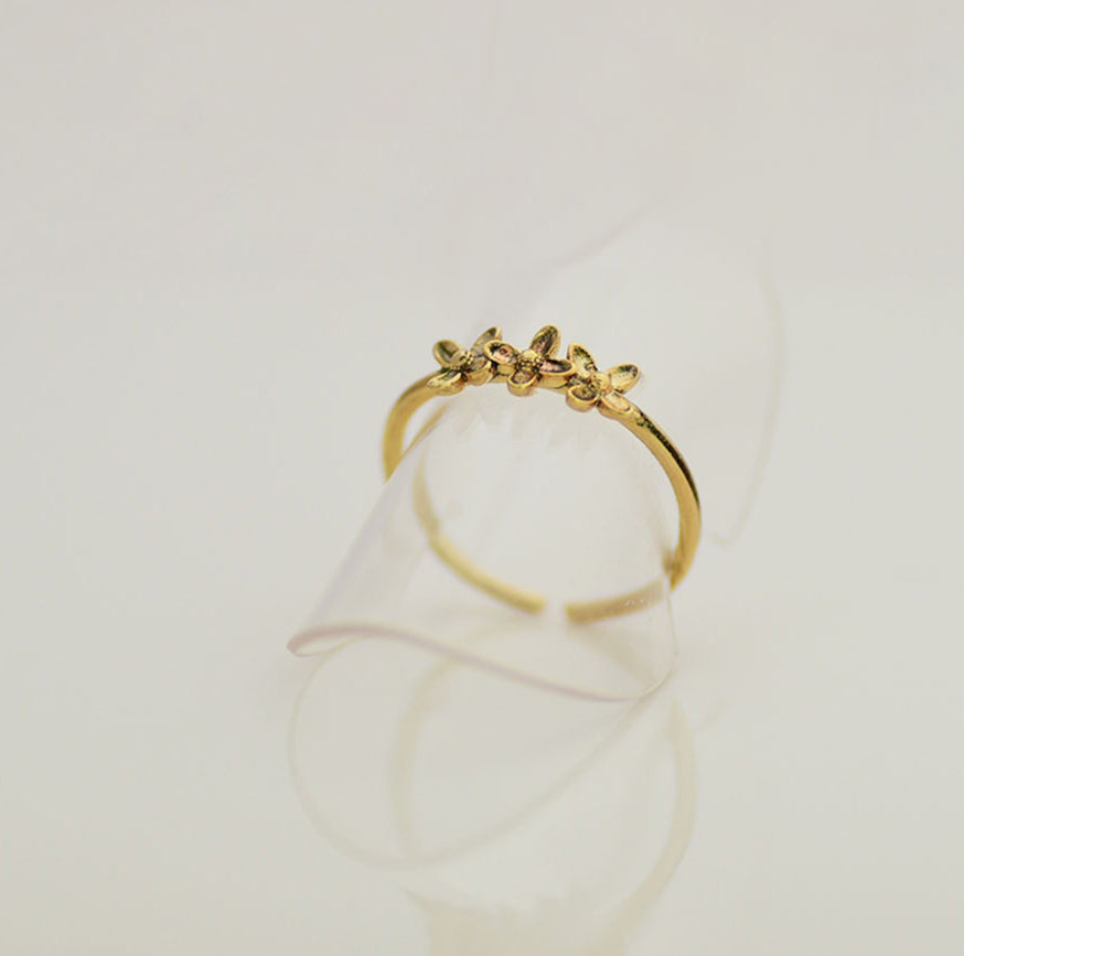 925 silver flower open ring_KWAJE029