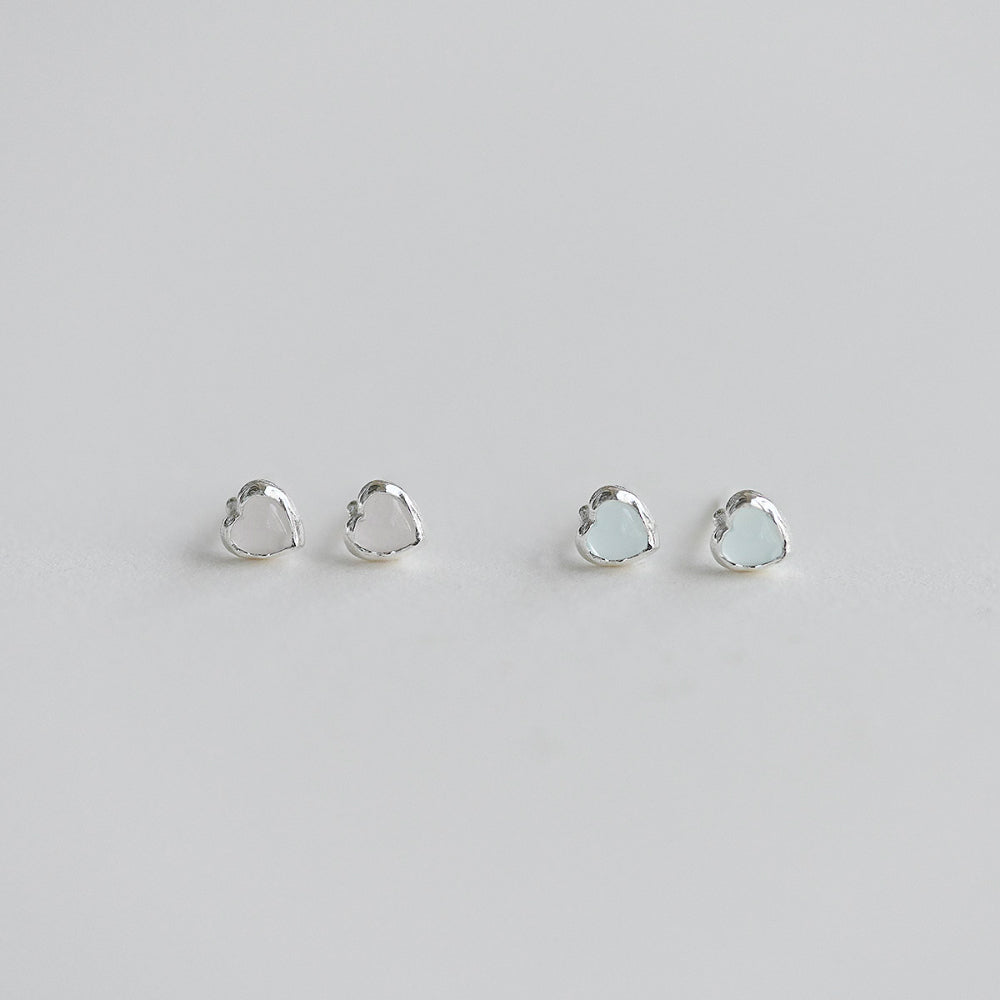 925 silver heart stud earrings_KWAJE504