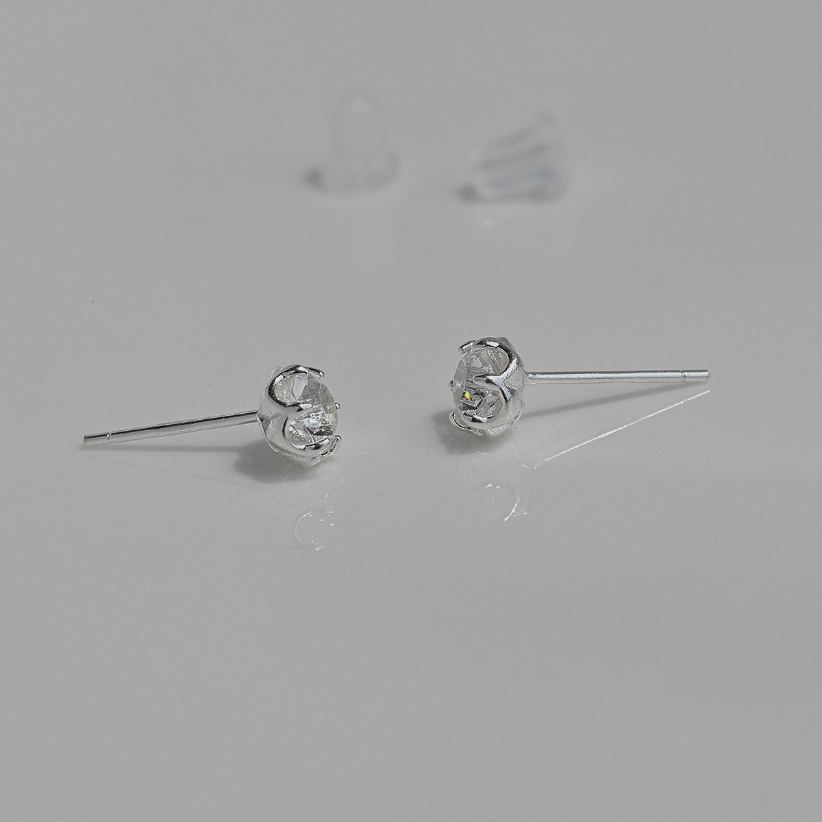 925 Silver Swarovski Unfoil Crystal Earrings_KWAJE484